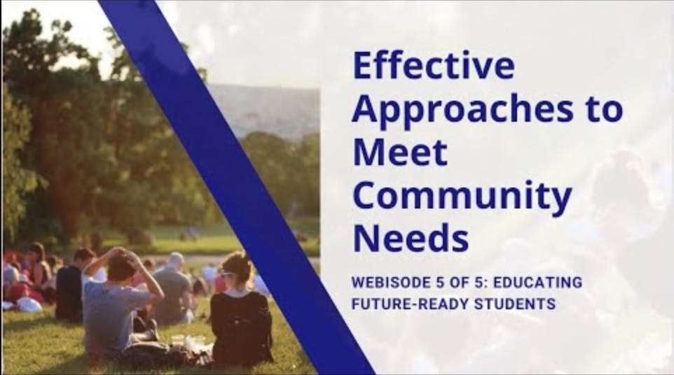 Webisode 5 of 5: Effective Approaches to Meet Community Needs